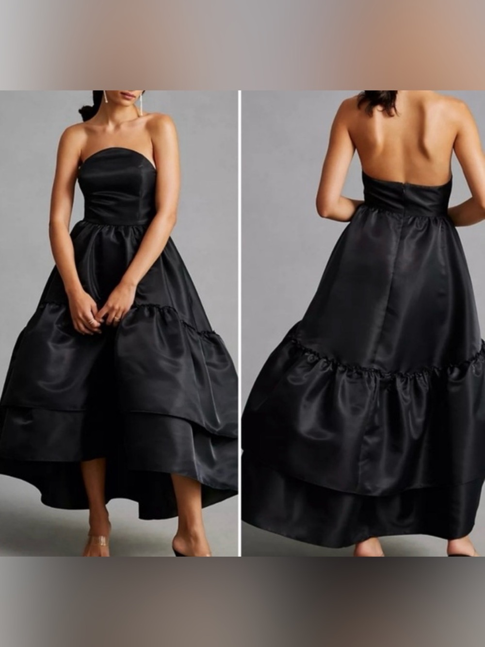Mare Mare Tiered Strapless Dress